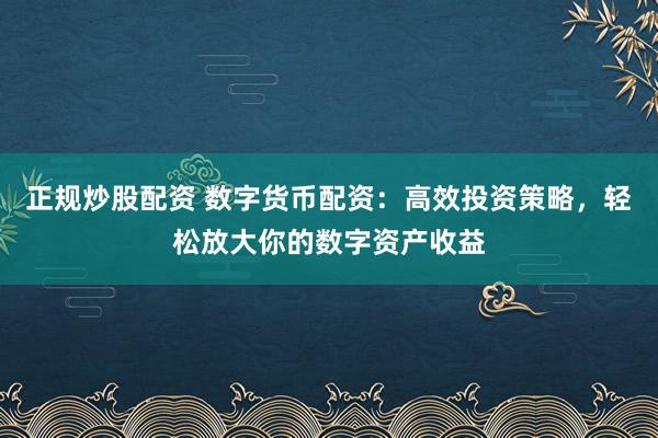 正规炒股配资 数字货币配资：高效投资策略，轻松放大你的数字资产收益