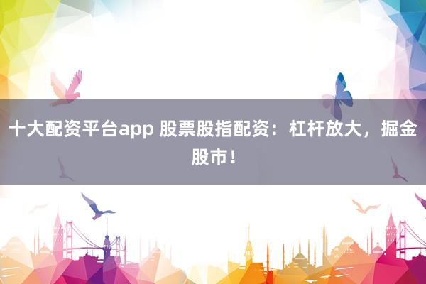 十大配资平台app 股票股指配资：杠杆放大，掘金股市！
