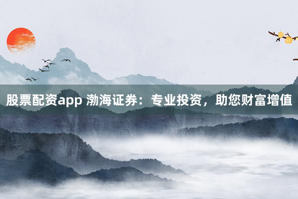 股票配资app 渤海证券：专业投资，助您财富增值