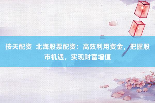 按天配资  北海股票配资：高效利用资金，把握股市机遇，实现财富增值