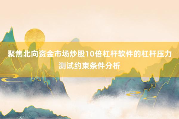 聚焦北向资金市场炒股10倍杠杆软件的杠杆压力测试约束条件分析